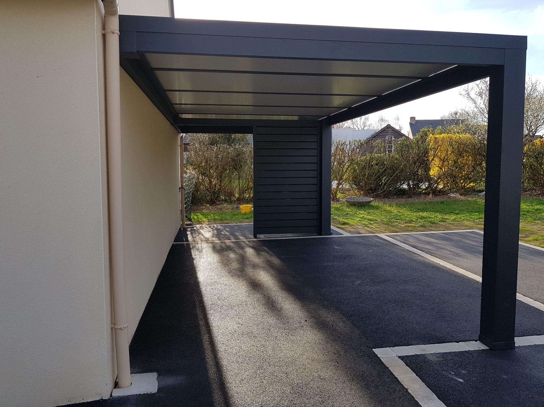 carport aluminium noir