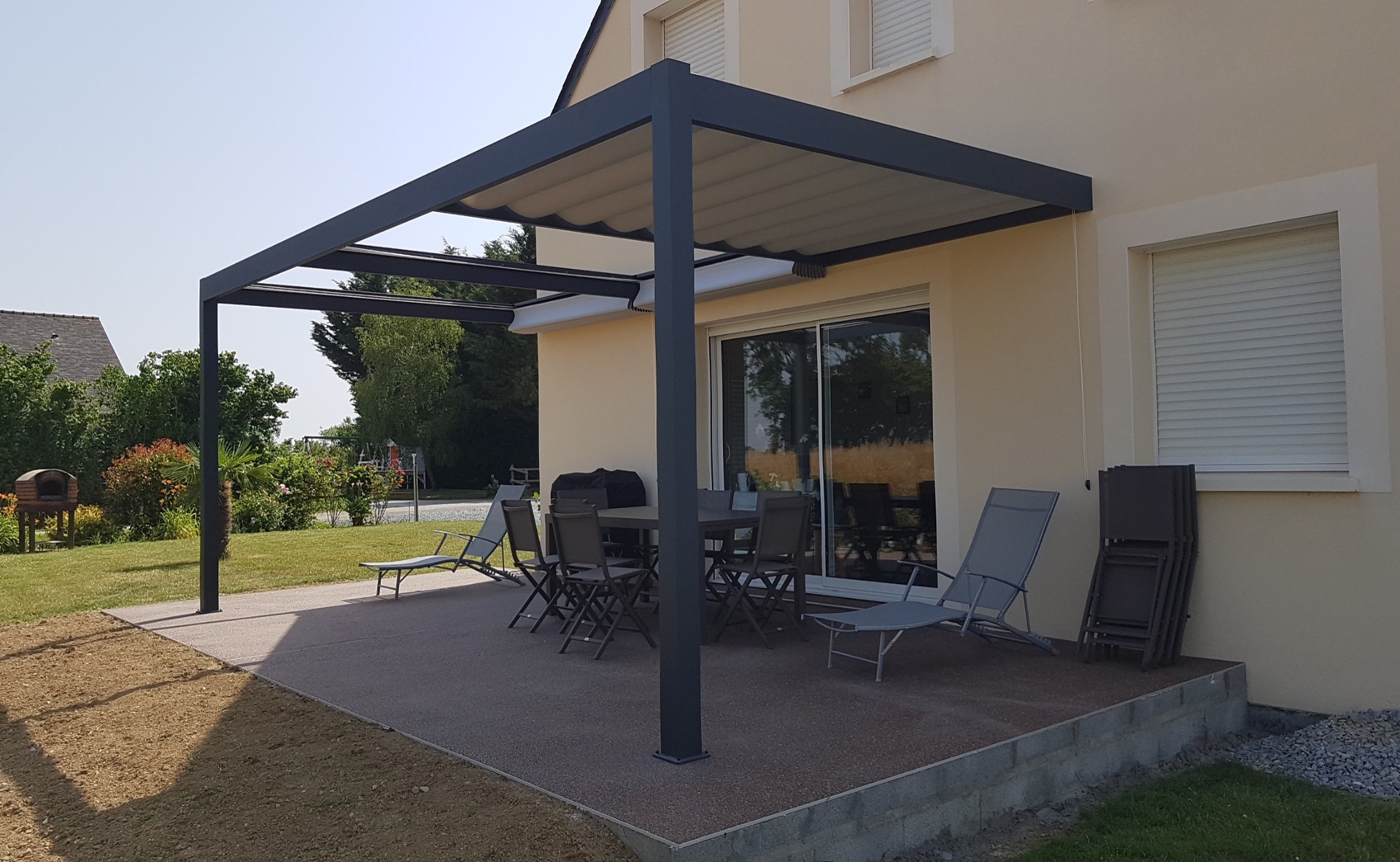 pergola aluminium toit ouvrant
